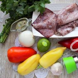 Как вкусно приготовить постный салат с кальмарами Постный салат с кальмарами самый вкусный